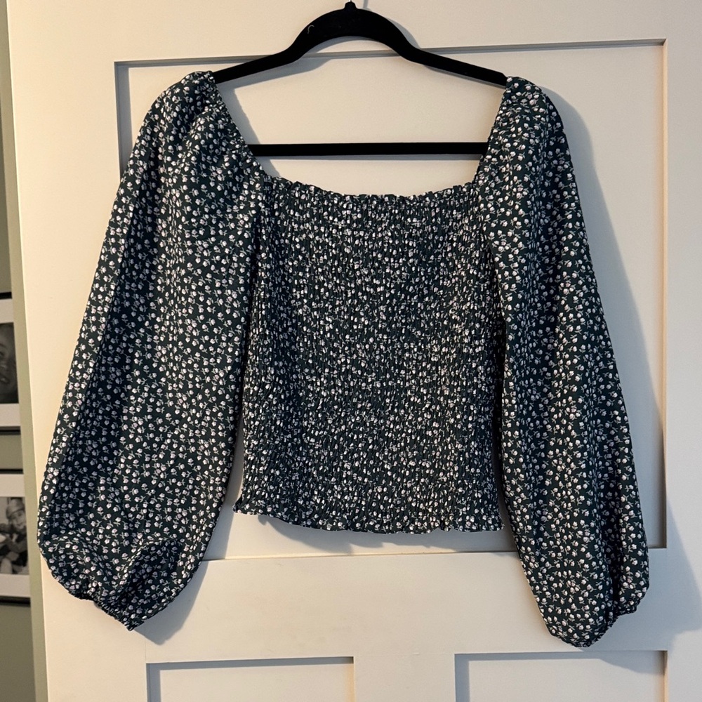 Floral Smocked Women's Top